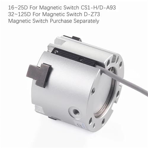 Pince pneumatique MHS3 25D cylindre à air anti glissement à double action
