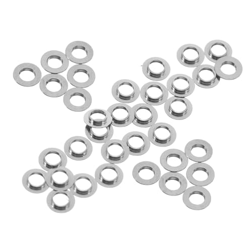 Yardenfun 50個 純チタン製凸型ガスケット メガネ用ステンレス鋼ワッシャー 眼鏡フレーム修理用アクセサリー ネジ緩み防止 耐久性コンパクト