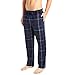 Nautica Men's Navy Plaid Sueded Fleece Pant