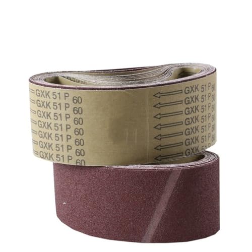 Banda abrasiva de grano 40/60/80/100/120/240, banda de lija de papel de lija de 610 x 100 mm para adaptador de lijadora, máquina pulidora, herramientas abrasivas, 100,5 piezas