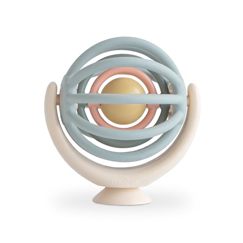 Image of mushie Suction Spinner Ball Toy | Toddler Sensory Toys for Bath & Play