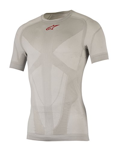 Alpinestars Tech Top Short Sleeve Summer Top, Silver Red, X-Large/XX-Large