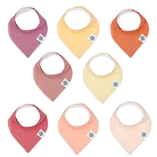 Image of Parker Baby Bandana Drool Bibs 8 Pack Baby Bibs for Boys, Girls, Unisex - Soft & Stylish Teething Bibs for Babies