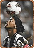 Ysirseu Great Ronaldinho Metal Tin Sign 8 x 12 in On Top Vintage Poster Man Cave Decorative