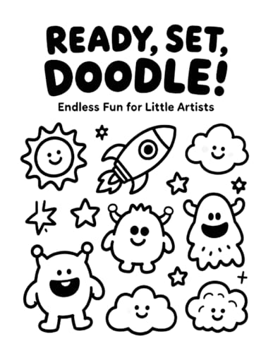 Ready Set Doodle, endless Fun for little Artists: My First Big Book of Doodles: 201 Fun & Easy Pages Featuring Animals, Rockets, Monsters, and More – ... for Little Hands and Hours of Screen-Free Fun image 2