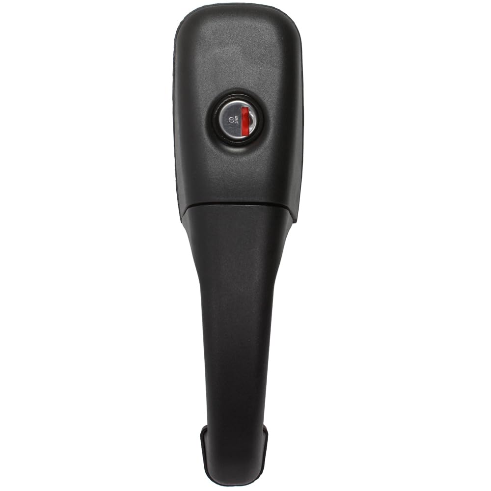 Serratura esterna per porta per roulotte, camper, caravan, colore: nero