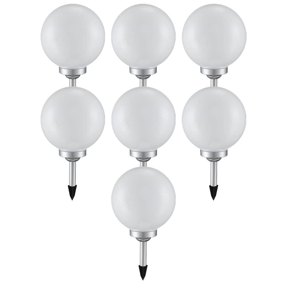Solarleuchte Kugel Garten LED Gartendeko Solarkugel für Außen 20 cm Kugelleuchte Solar, Leuchtdauer ca. 6-8 Stunden, H 62 cm, 7er Set