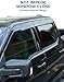 JOYTUTUS Vent Visor Compatible with 2015-2024 Ford F150, 2017-2024 F-150 Raptor Crew Cab, Outside Mount Car Window Rain Guards Deflectors, Vent Shades Accessories