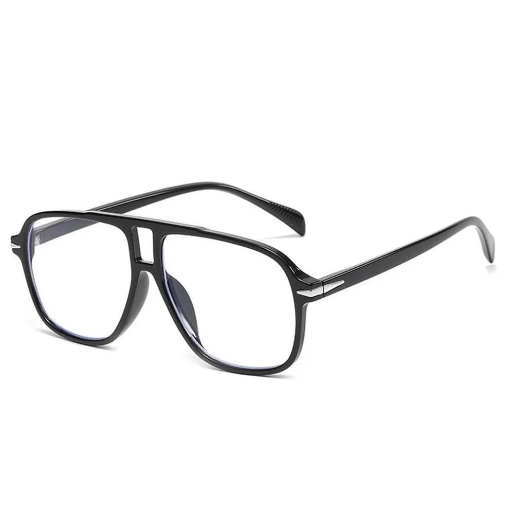 Occhiali da sole blu oversize da donna, alla moda.