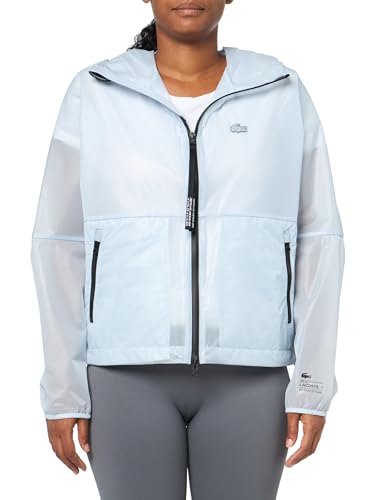 Lacoste Transparent Windbreaker manteau impermeable leger femme mode