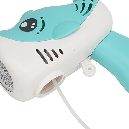 Pwshymi Machine à Bulles Portative, Design de Dauphin, Automatique, Jouet pour Enfants, Fête d'anniversaire, Activités de Plage, 4 Piles AA (Bleu)