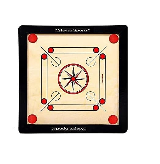 MAYRA Wooden Gloss Finish Carrom Board for Kids & Adults with Coins Striker and Boric Powder (Small Carrom) (B0CPYC88N5) Amazon Price History, Amazon Price Tracker