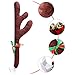 Christmas Car Decorations - Reindeer Antler Kit with Jingle Bells and Red Nose - Vehicle Accessories for Xmas