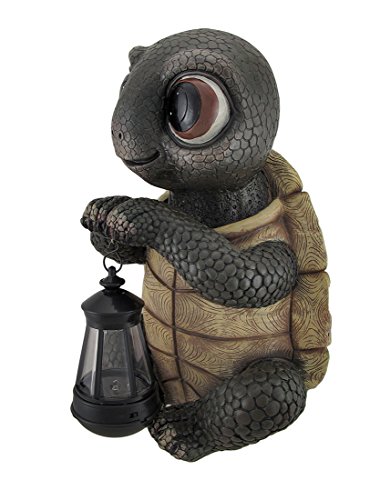 Twilight Turtle Garden Statue And Solar Led Lantern #TOP1
