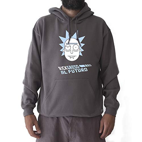 GAMBA TARONJA RICKGRESO AL Futuro - Sudadera Capucha - Rick - Regreso AL Futuro (XXL)