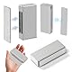 Tür Magnet Selbstklebend Edelstahl Stark, 2 Stück Selbstklebender Magnetischer TüRschließEr, Edelstahl Magnetschnäpper Extra Stark für Schrankmagnete Schubladen Magnet Türschließer