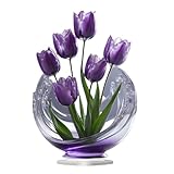Resistencia para todo tipo de clima: esta figura de flores está diseñada con una base acrílica de alta transparencia, que ofrece una larga durabilidad y resistencia al agua y al desgaste, asegurando que su acabado brillante se mantenga intacto ya sea en interiores o exteriores en varios entornos