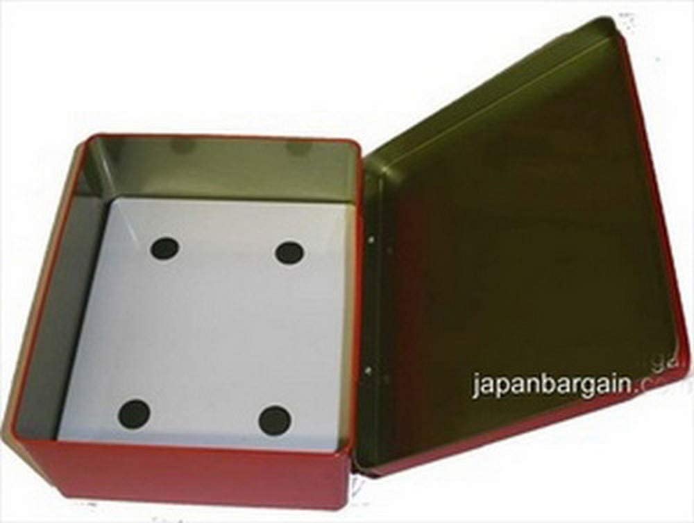 JapanBargain 1633, Sushi Nori Kan Contenedor japonés de algas marinas para restaurante japonés Sushi Chef, algas marinas de tamaño completo, color rojo, fabricado en Japón (1)