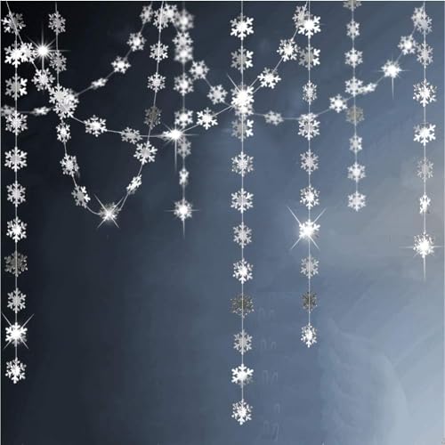 Cheerland Hanging Snowflake Decorations Winter Wonderland Garland...