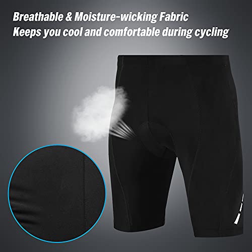 LAOJIA Homens 3D Gel Acolchoado Calções de Ciclismo Respirável Quick Dry MTB Bicicleta Compressão Sh