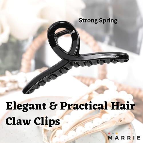Hair Clips Large Cross Hair Claw Clips Strong Hold Vintage French Shark Claw Clips Clamp Hair Accessories for Women Girls Thin Thick Hairs - Image 4