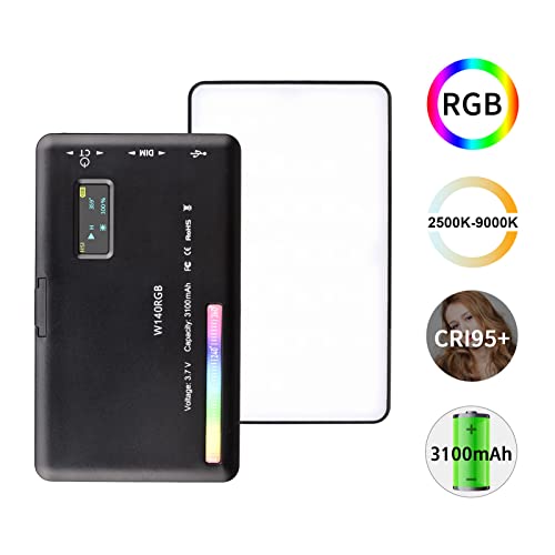 Luz de video RGB para Vlog y tutoriales de cocina con panel LED regulable a batería 6