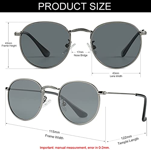 Image of Kids Polarized Sunglasses Classic Metal Frame for Baby Boys Girls Age 0-18