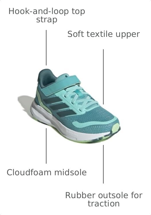 Image of adidas Baby Marvel Run Falcon 5 Elastic Lace & Strap Shoe