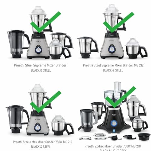 Image of 100% Replacement Mixer Jar Compatible with Preethi Zodiac & Preethi Steele Mixer Grinders | 1-Year Guarantee (Compatiable For Zodiac)