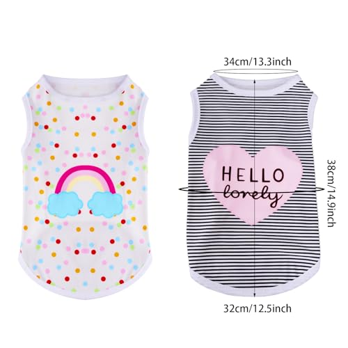 Ropa para perros choyaxo 4pcs multicolor miniatura 3