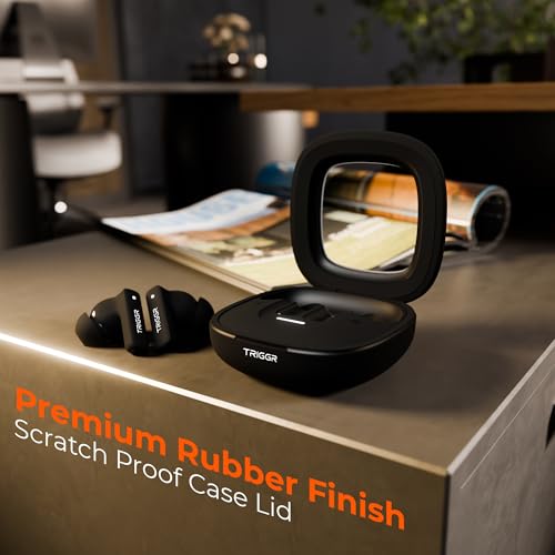 Image of Apex S1 True Wireless Earbuds, 100H Playtime, ZapCharge, Quad MEMS Mic, Power Play Low Latency, IPX4, 360 Spatial Soundstage,Bluetooth v5.3, BassXpand, Dual Pairing (Midnight Black)