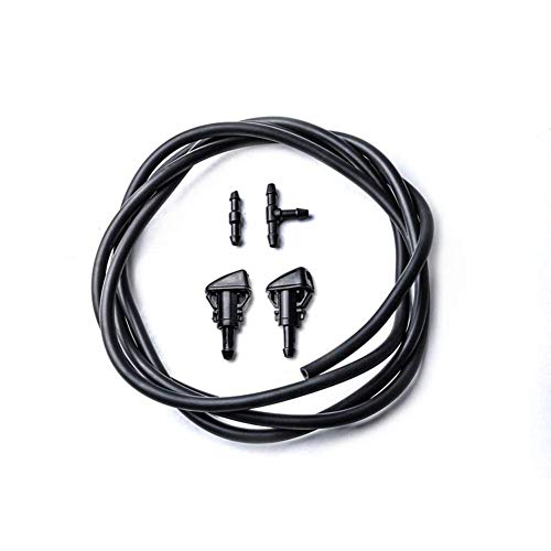 Juego de boquillas para lavaparabrisas con kit de manguera de aspersión Parabrisas Limpiaparabrisas con agua Boquillas de nebulizadores