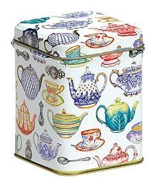 Tea Caddy Small Square 100g