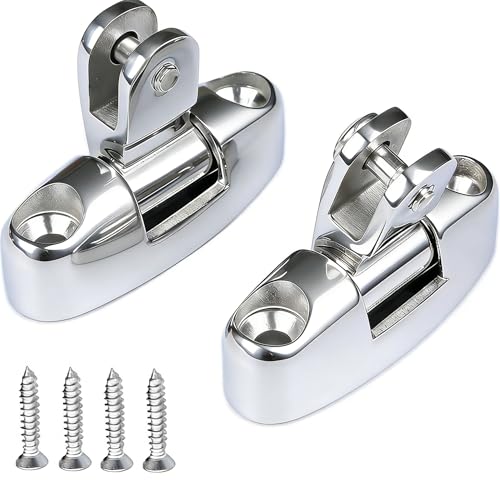 Thorn Deck Swivel Hinge Mount for Boat Bimini Tops Marine-Grade 316 Stainless Steel | Corrosion-Resistant Heavy-Duty Hardware | Pack of 2