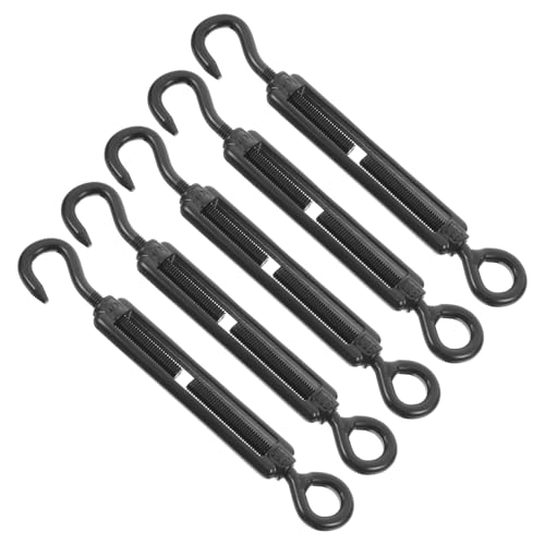 Unomor 5pcs Stainless Steel Turnbuckle Cable Tensioner Wire Rope Tensioner Made of 304 Steel Sleek Finish Easy to Use for Home Industrial