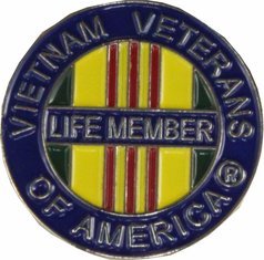 Vietnam Veterans of America (VVA) "Life Member" Pin