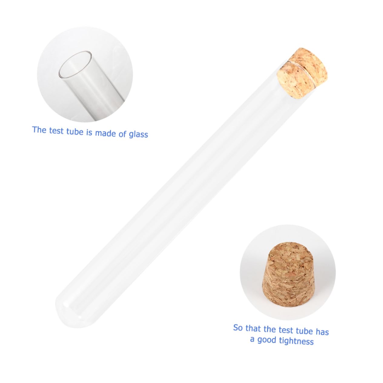 10 Laborreagenzflaschen Mit Deckel - Transparente Probenfläschchen 5,4x3cm