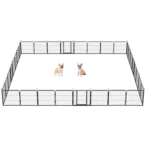 Image of FXW Instant Dog Playpen, RV Camping, Outdoor & Yard, 24 inch H, 32 Panels | Portable, Easy setup, Heavy-duty, DIY layouts, For Puppies & Small Dogs, Patented