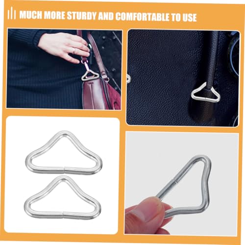 Boucles triangulaires de trampoline Toddmomy accessoires de rechange en acier lot de 50
