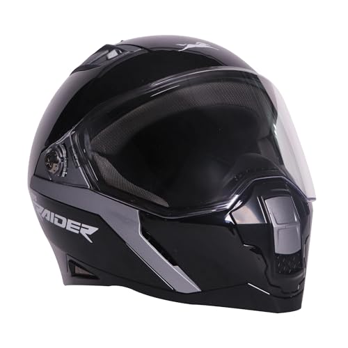 Image of TVS Helmet Raider Full Face Black and Grey - L