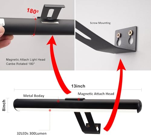 Image of Picture Light Battery Operated, Wireless Picture Lights for Wall