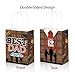 24Pcs Premium Father's Day Gift Bags Set with Assorted 4 Themes and 24 Sheets of 4 Color Tissue Paper, Durable Paper Handling Bags for Birthday, Holidays, Anniversaries & All Celebrations