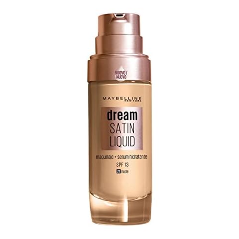 Maybelline Dream Satin Liquid, Base Maquillaje Serum Hidratante Cover