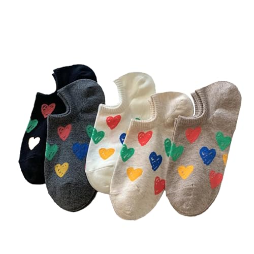 Image of Benefeet Sox Cute No Show Socks for Women Low Cut Socks for Girls Liner Invisible Socks Cotton Flat Boat Loafer Socks