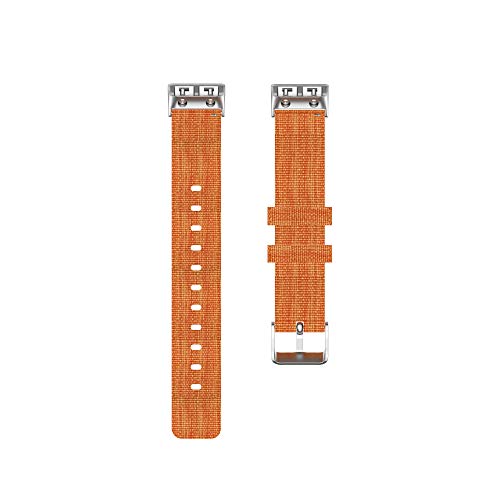Huwokxix Replacement Strap for Garmin Forerunner 30/Forerunner 35,Nylon Fabric Watchband (Orange) - Image 2