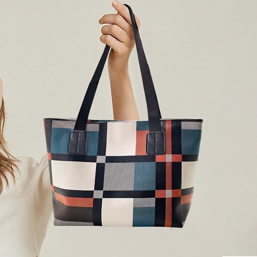 Bolso Tote para Mujer con Gran Capacidad y Asa Contrastante miniatura 1