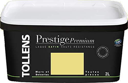 TOLLENS Prestige PM Peinture Murs, Meubles et Boiseries Satin Vert Anis 2L 28 M²