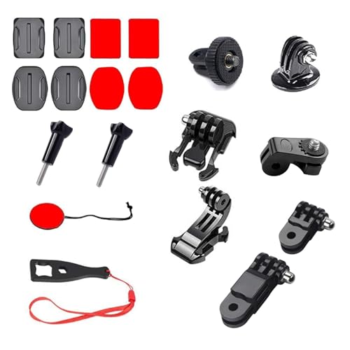 Universal Action Camera Accessory Helmet Base Adhesive Tripod Adapter Mount Kit for Most Action Camera, GoPro Hero, Inst - Detailed View