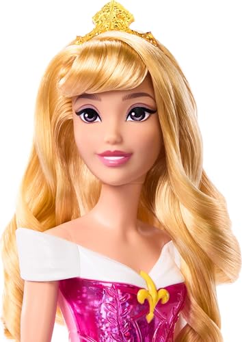 Mattel Disney Princess Dolls, Aurora Sleeping Beauty Posable Fashion Doll with Sparkling Clothing and Accessories, Disney Movie Toys?