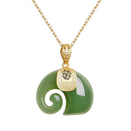 Collier en argent 925 femme avec pendentif jaspe hétien naturel et chaîne de clavicule fine